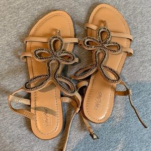 Tan sandals